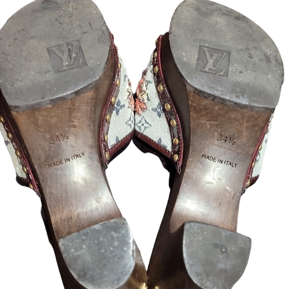 Louis Vuitton Flower sandals  Block Heels 👡 EU 34.5 - Picture 12 of 16